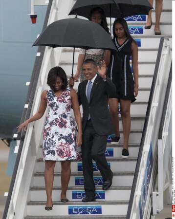 La famille Obama en visite officielle à Cuba