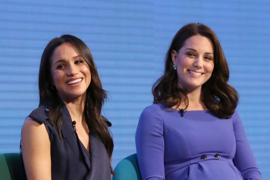 Meghan Markle et Kate Middleton assistent au premier forum annuel de la Fondation Royale qui se tient à Aviva
