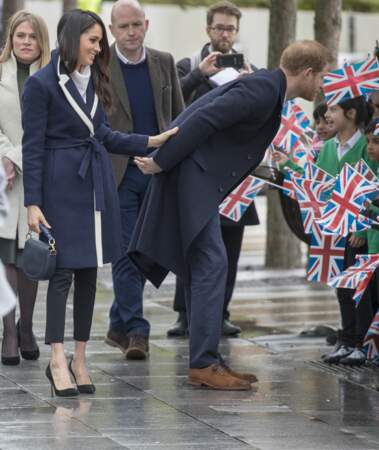 Le prince Harry et sa fiancée Meghan Markle effectuent leur première visite royale à Birmingham le 8 mars 2018