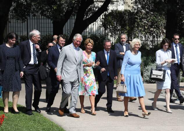 Laura Tenoudji et Christian Estrosi ont accueilli le prince Charles et Camilla, en visite à Nice