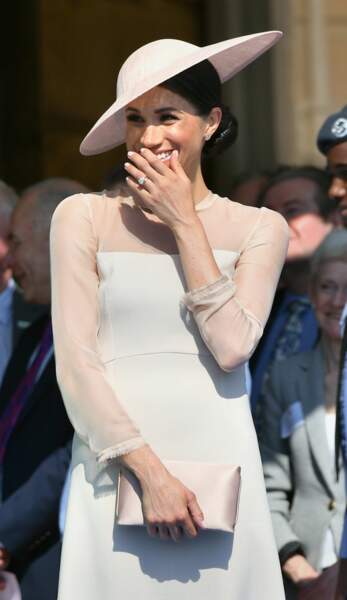 Meghan Markle, duchesse de Sussex, en robe Goat Fashion