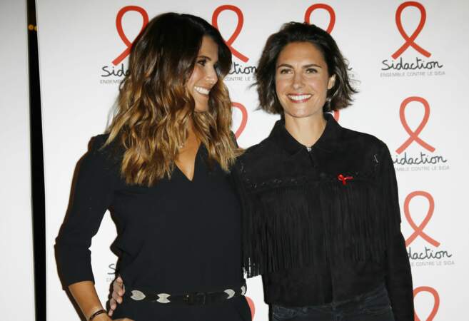 Karine Ferri et Alessandra Sublet se sont montrées complices lors de la soirée de lancement du Sidaction 2019
