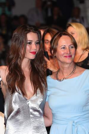 Emilie Broussouloux et sa belle-mère, Ségolène Royal, à Cannes le 27 mai 2017