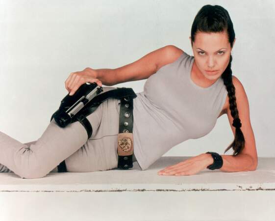 Angelina Jolie en Lara Croft dans le film Tomb Raider de Simon West, en 2001