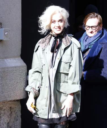 katy Perry arrive au défilé Marc Jacobs pour le dernier jour de la Fashion Week de New York