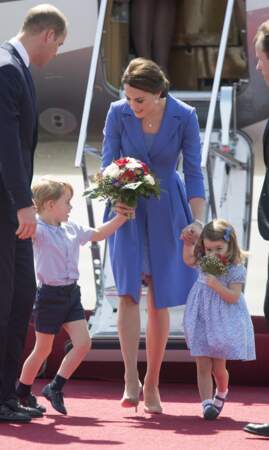 Le prince William et la princesse Kate étaient accompagnés de leurs deux enfants George et Charlotte