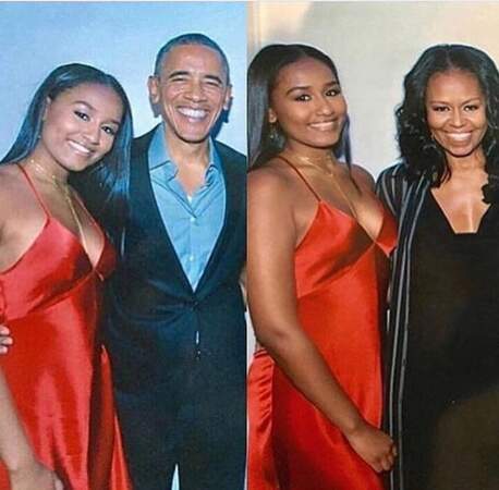 Le 10 juin dernier, Sasha Obama fêtait ses 16 ans dans une superbe robe nuisette en satin rouge