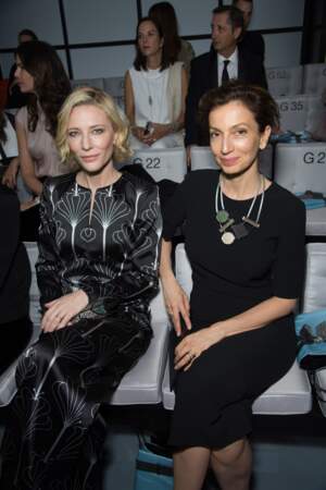 Cate Blanchett et Audrey Azoulay 