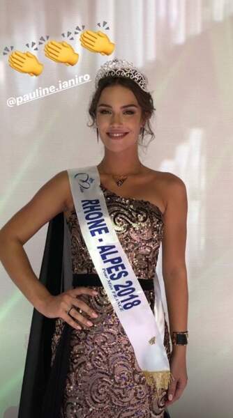 Pauline Ianiro, 19 ans, a été sacrée Miss Rhône-Alpes et tentera de devenir Miss France 2019   