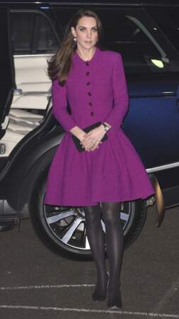 Kate Middleton lors dun dîner en marge de la campagne "Heads Together" à Londres le 6 février 2017