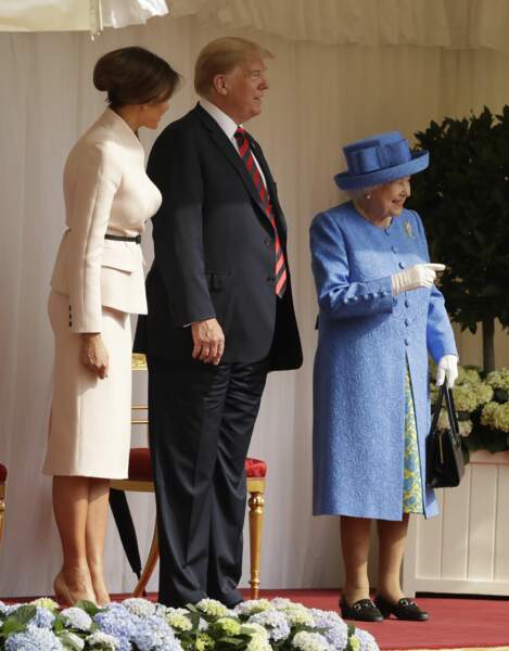 Mélania Trump au Château de Windsor le 13 juillet 2018