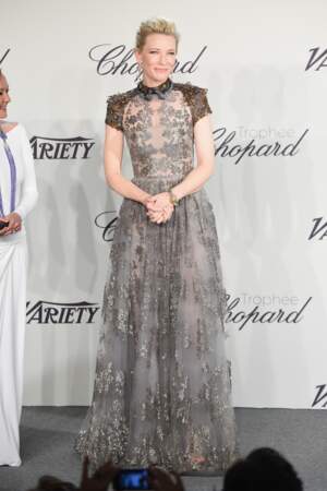 Cate Blanchett lors de la soirée Chopard à Cannes en mai 2014