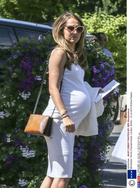 Andrea Rajacic, enceinte, à Wimbledon