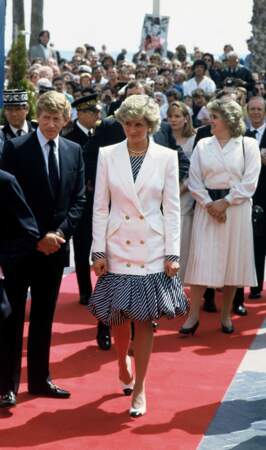 Diana a Cannes, en Catherine Walker