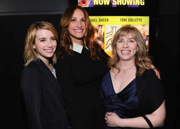 Avec sa nièce la comédienne Emma Roberts, et sa soeur Lisa Roberts Gillan en 2012 à Los Angeles