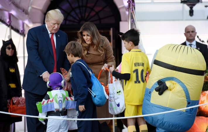 Pour Donald et Melania Trump, les enfants ont mis leurs plus beaux costumes