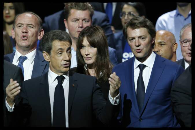 Nicolas Sarkozy, Carla Bruni-Sarkozy, François Baroin 