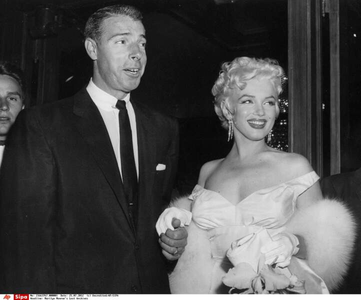 1955, marilyn au bras de Joe DiMaggio