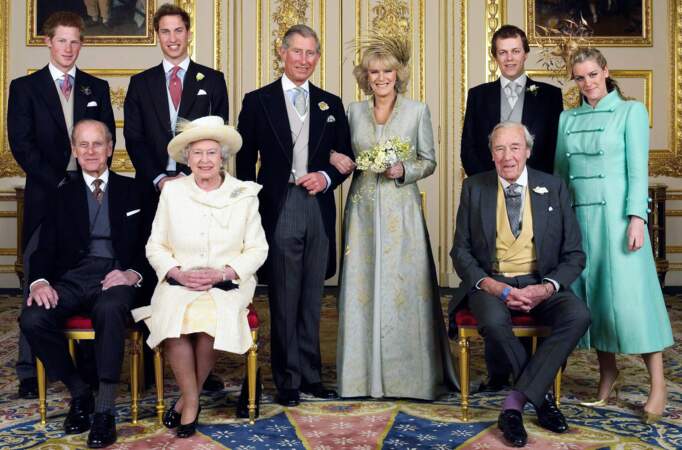Photo officielle du mariage du Prince Charles et de Camilla Parker-Bowles en 2005