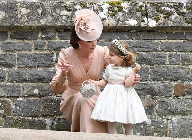 Kate Middleton et la Princesse Charlotte  après la cérémonie