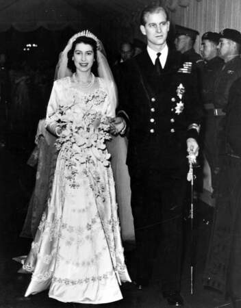 La reine Elizabeth II et son mariage avec son époux Philip 
