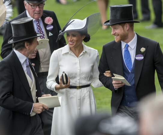 Meghan Markle et le prince Harry lors du Royal Ascot 2018 à l'hippodrome d'Ascot dans le Berkshire, le 19 juin 2018