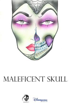 Maquillage Maléfique créé par la make-up artist Vanessa Davis pour Disneyland Paris