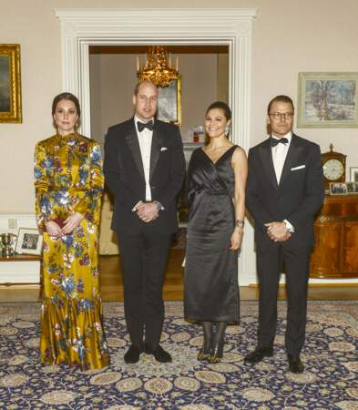 30 janvier 2018 :  Kate Middleton en robe Erdem à Stockholm