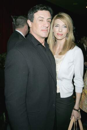 Sylvester Stallone et sa femme Jennifer Flavi en 2005