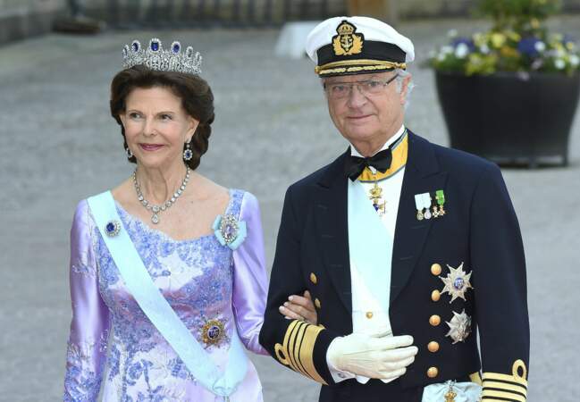 Le roi Carl XVI Gustaf de Suède et la reine Silvia