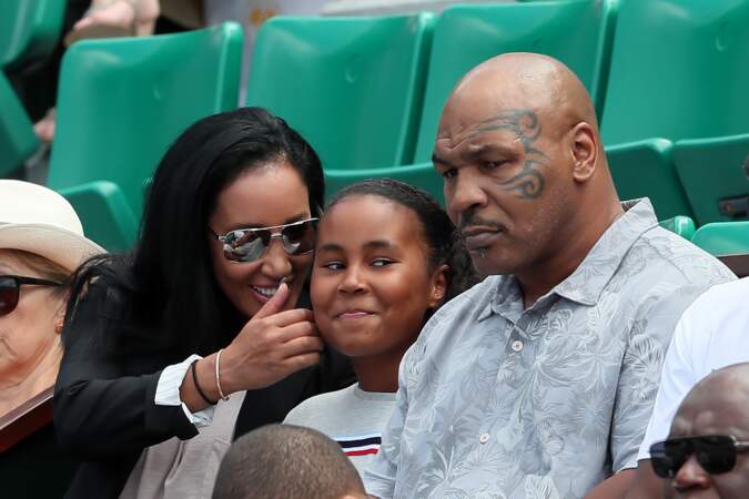 PHOTOS - Mike Tyson et sa famille à Roland-Garros