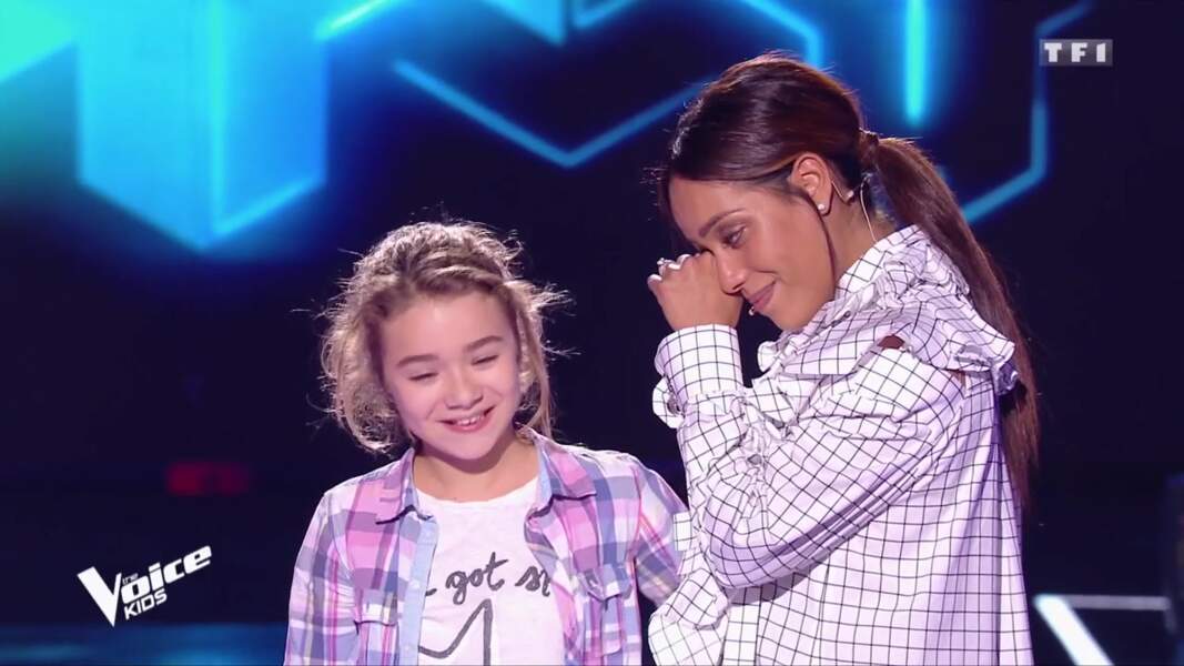 Amel Bent émue aux larmes dans The Voice Kids par l'interprétation de Maïssa
