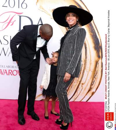 Beyonce, sa fille Blue Ivy et son mari Jay-Z