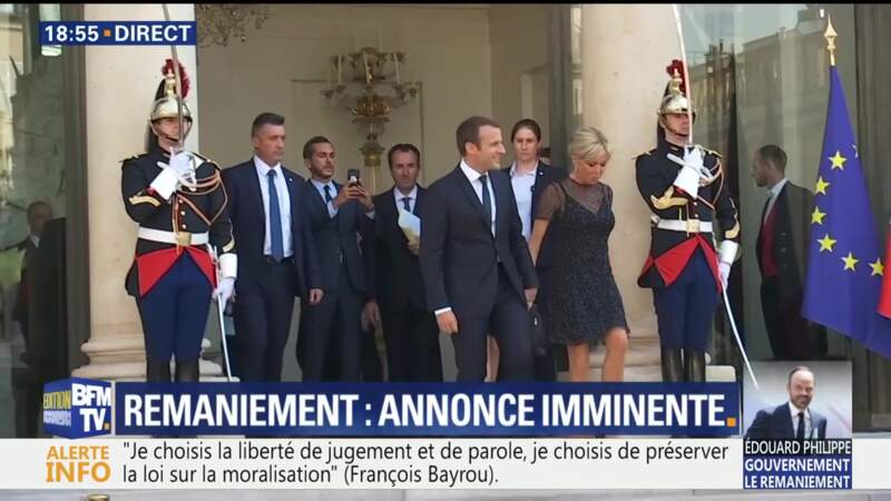 Emmanuel Macron et sa femme Brigitte fêtent la Musique à l'Elysée
