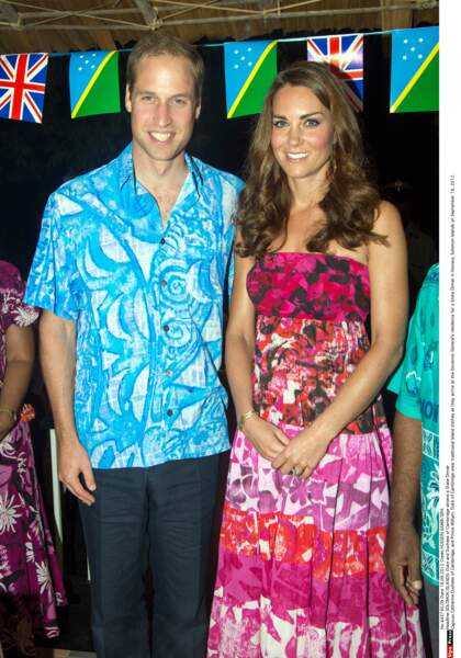 Le prince William et Kate Middleton aux îles Salomon le 16 septembre 2012