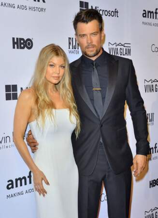 Josh Duhamel et sa femme Fergie - People au gala de l'amfAR à l'hôtel Plaza à New York.