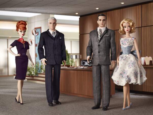 Une version Barbie des personnages principaux de la série "Mad Men" est commercialisée en 2010