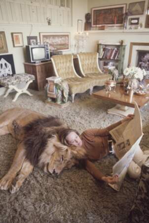 Tippi Hedren et son lion, Neil