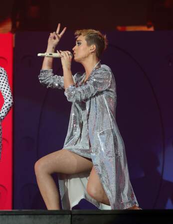 Katy Perry montre sa culotte lors du concert Big Weekend de Radio 1, le 27 mai 2017