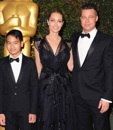 Angelina Jolie, Brad Pitt et Maddox aux Governor Awards en 2013