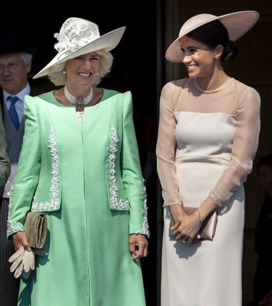 Camilla Parker Bowles et Meghan Markle rigolent lors du discours du prince Harry