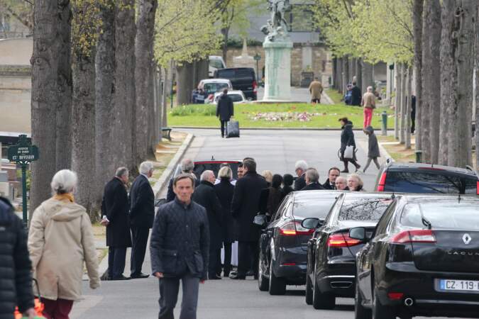 Enterrement de Laurence Chirac au cimetière de Montparnasse