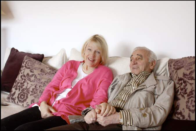 Charles Aznavour et sa femme Ulla en 2009