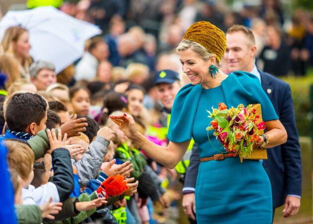 La reine Maxima en visite à Almelo le 27 octobre 2016