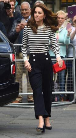 Kate Middleton arrivant au Cutty Sark à Greenwich ce mardi 7 mai