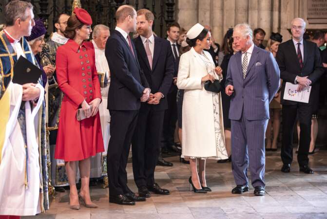 Meghan et Charles en pleine conversation lors de la journée du Commonwealth à Londres le 11 mars 2019