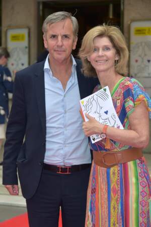 Bernard de la Villardière et sa femme Anne lors d'un gala au profit d'Amesty International en 2016