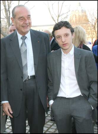 Jacques Chirac et son petit-fils Martin, à Paris en 2009