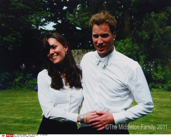Le Prince William et Kate Middleton, le 23 juin 2005 après la remise de leur diplome de l'université de St Andrews