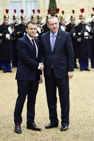 Emmanuel Macron reçoit le président turc Recep Tayyip Erdogan le 5 janvier 2018